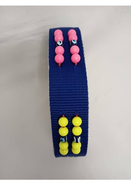 Süslü Boncuklu El Işlemeli Köpek Tasması 70 X4 cm