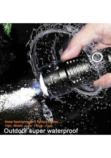 Kamp Acil Durum LED El Feneri - Siyah (Yurt Dışından) fiyatları