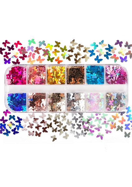 Taşlı Tırnak Dekorasyon Seti - Renkli (Yurt Dışından)