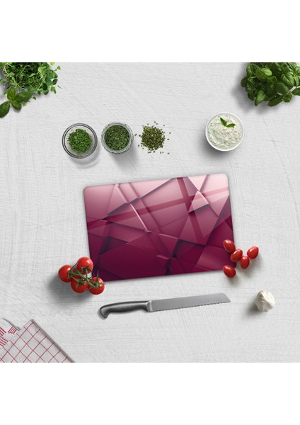 Asil Bordo | Cam Kesme Tahtası - Cam Kesme Tablası | 20cm x 30cm