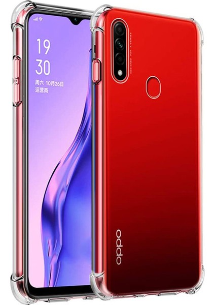 Oppo A31 Shock Absorbing Darbe Emicili Şeffaf Silikon Kılıf