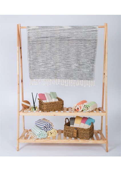Sihirli Waffle Desenli %100 Pamuk Plaj, Hamam Peştemal, Banyo, Misafir, Havuz, Spa Havlusu 90X190 cm