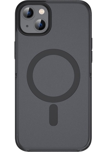 Casestreet Apple iPhone 14 Kılıf Case Wireless Tacsafe Alpin Mat Ultra Koruma Sert Kapak Siyah