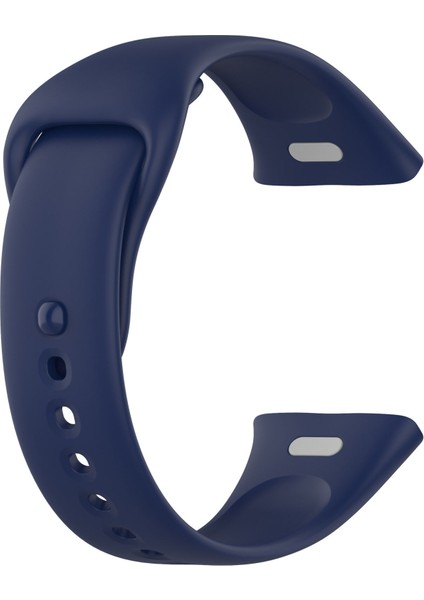 Casestreet Xiaomi Redmi Watch 3 Kordon Strap Kançalı Model Uyumlu Silikon Lacivert