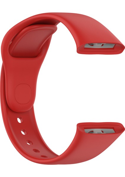 Casestreet Xiaomi Redmi Watch 3 Kordon Strap Kançalı Model Uyumlu Silikon Kırmızı