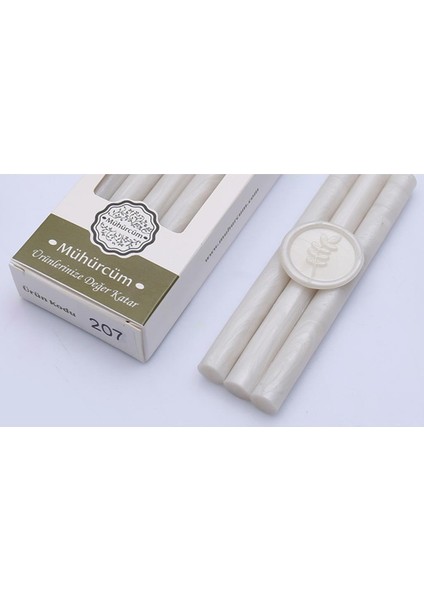 Mühür Mumu Çubuk 11MMX120MM 10 Lu Paket Model: 207 Inci Gümüş