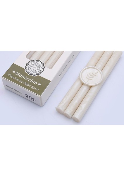 Mühür Mumu Çubuk 11MMX120MM 10 Lu Paket Model: 209 Sedef Beyaz