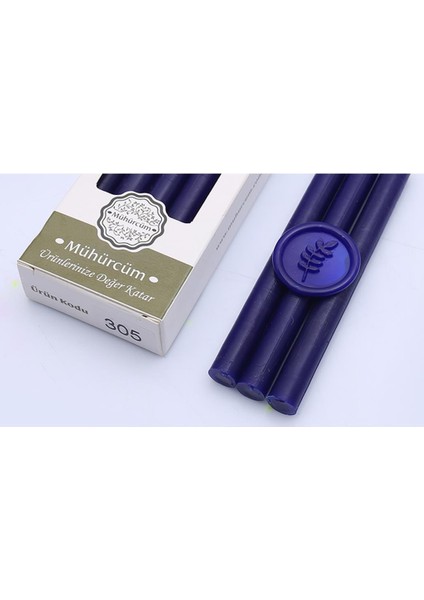 Mühür Mumu Çubuk 11MMX120MM 10 Lu Paket Model: 305 Çivit Mavi