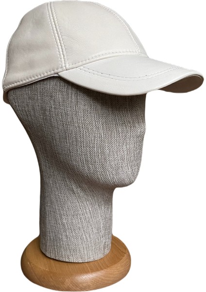 %100 Orijinal Deri Kep Şapka Çırtlı