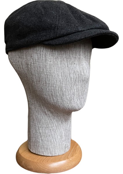 Kışlık Kaşe Kumaş Astarlı Peaky Blinders Baretta Şapka (Standart Beden)