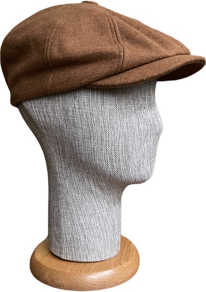 Kışlık Kaşe Kumaş Astarlı Peaky Blinders Baretta Şapka (Standart Beden)
