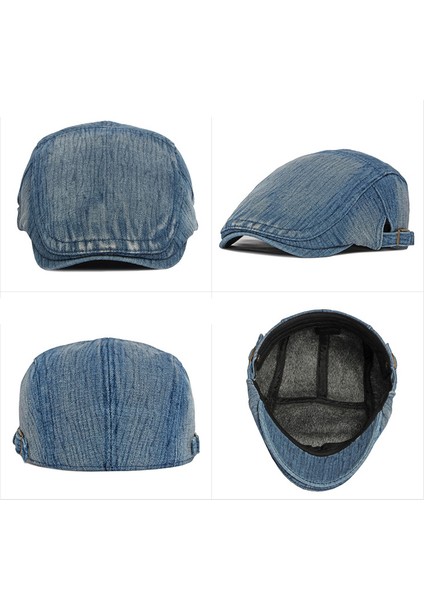 Unisex Şık ve Çok Yönlü Denim Pamuklu Şapka (Yurt Dışından) fiyatları