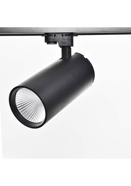 Mimar Led Silindir Philips Ledli 30W Siyah Trifaze Ray Spot