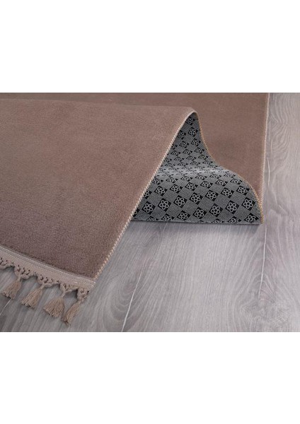 Modern Dekoratif Örgü Saçaklı Simirna Peluş Halı Yolluk modelleri