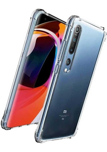 Xiaomi Mi 10 Shock Absorbing Darbe Emicili Şeffaf Silikon Kılıf modelleri
