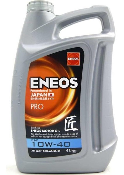 Eneos Pro 10W/40 4 Litre Motor Yağı ( Üretim Yılı: 2023 )