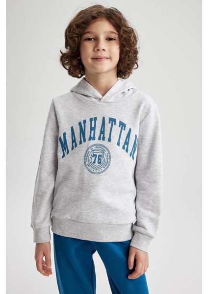 Erkek Çocuk Regular Fit Kapüşonlu Sweatshirt Z4596A623SP fırsatları