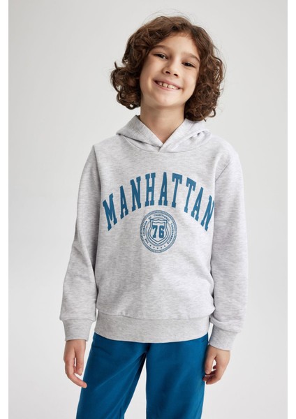 Erkek Çocuk Regular Fit Kapüşonlu Sweatshirt Z4596A623SP