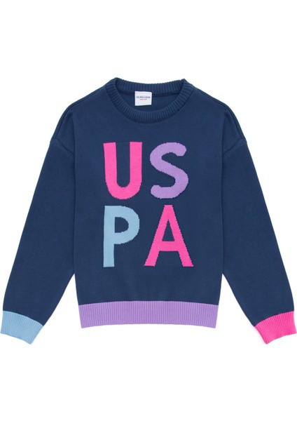 Kız Çocuk İndigo Triko Kazak 50256705-VR028 fiyatları