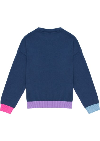 Kız Çocuk İndigo Triko Kazak 50256705-VR028 modelleri