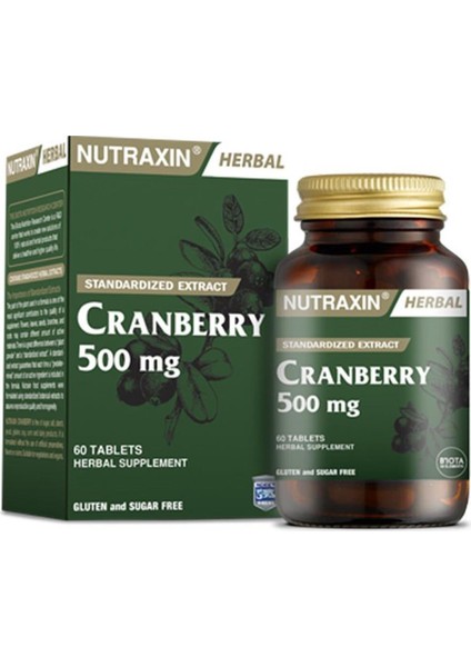 Cranberry 500 Mg 60 Tablet