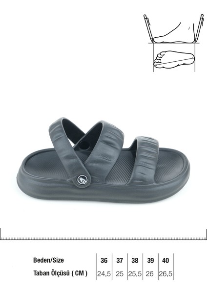 Yazlık Islak Zemine Uygun Ev Banyo Bahçe Kadın Sandalet Terlik indirimleri