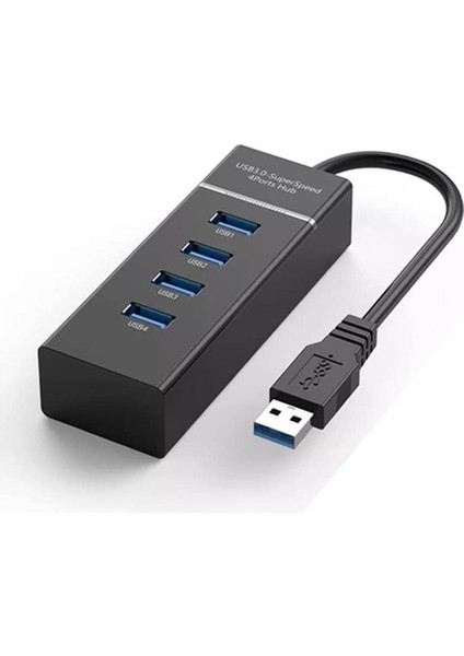 USB 3.0 4 Port USB Çoklayıcı Hub 30CM Kablo