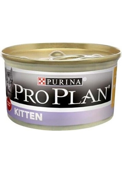 Proplan Kitten Tavuklu Yavru Kedi Konservesi 85 gr 12 Adet