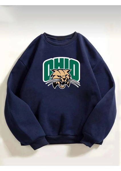 Unisex Ohıo Baskılı Oversize Sweatshirt10