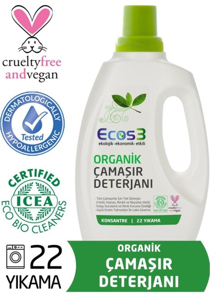 Organik Sıvı Çamaşır Deterjanı 750 ml