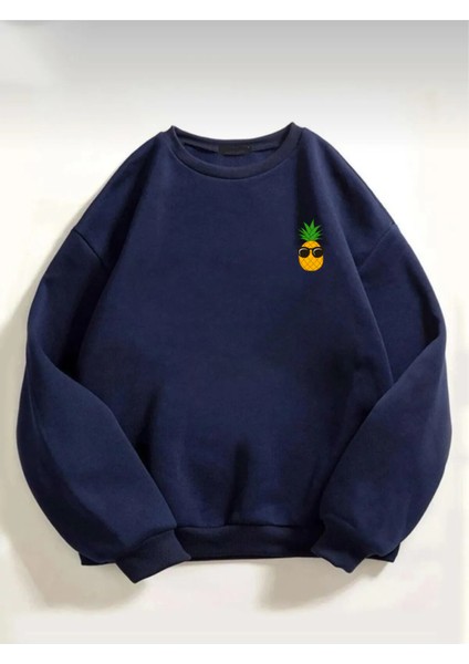 Unisex Pineapple Baskılı Oversize Sweatshirt10