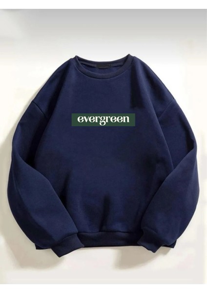 Unisex Evergreen Baskılı Oversize Sweatshirt10