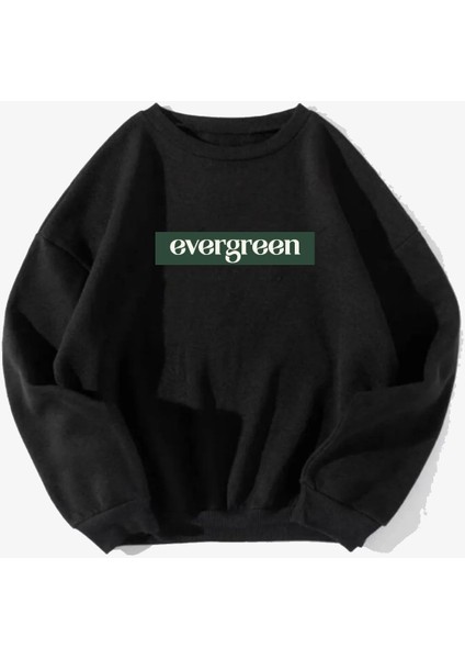 Unisex Evergreen Baskılı Oversize Sweatshirt10