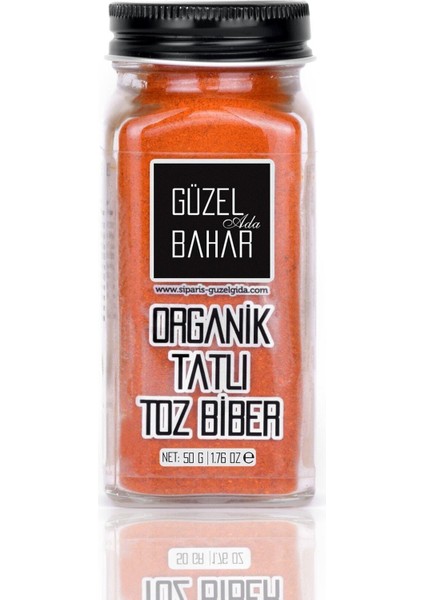 Güzel Ada Bahar Organik Tatlı Toz Biber 50 gr