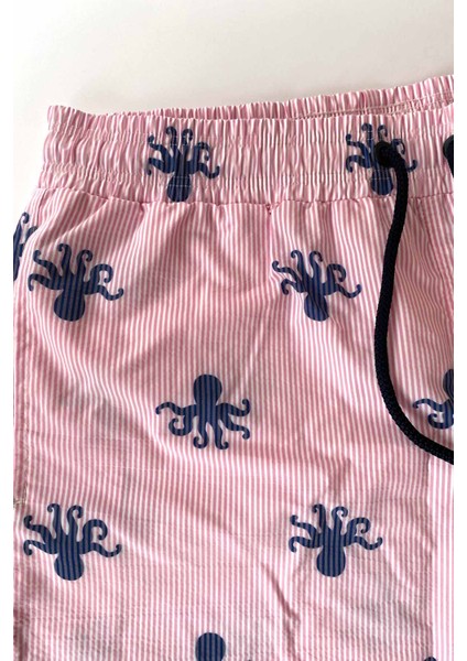 845 Erkek Pembe Desenli Deniz Şortu fiyatları