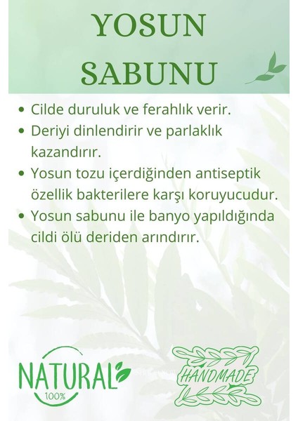 Lik Yosun Sabunu El Yapımı Doğal Paletli 110 G modelleri