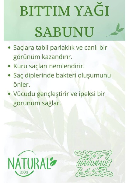 Lik Bıttım Yağı Sabunu El Yapımı Doğal Paletli 110 G X 2 Adet
