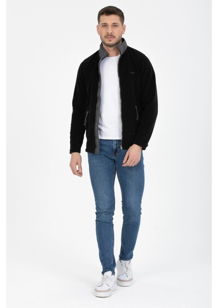 Yan Cep Fermuarlı Polar