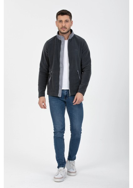 Yan Cep Fermuarlı Polar