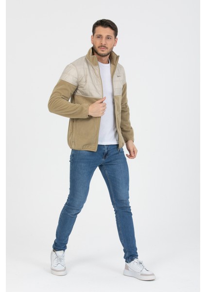 Kaplamalı Fermuarlı Polar