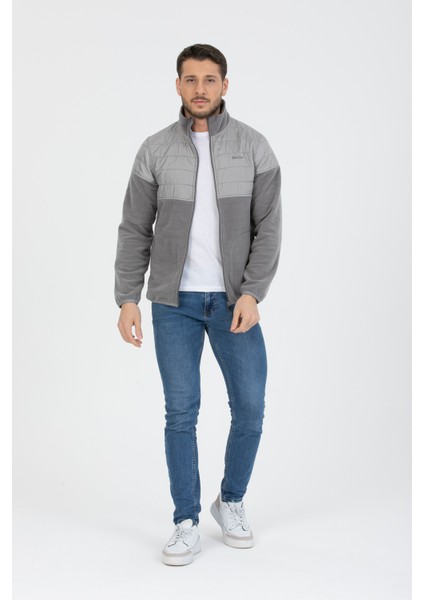 Kaplamalı Fermuarlı Polar