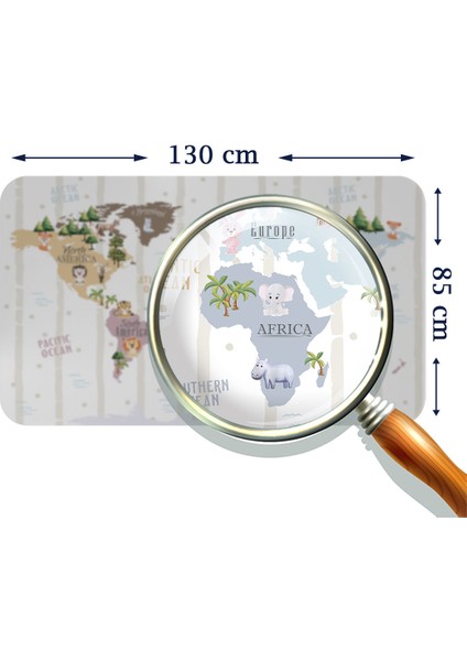 Doğaltercih Eğitici Dünya Haritası Dünya Atlası Çocuk ve Bebek Odası Duvar Sticker 3825XL fırsatları
