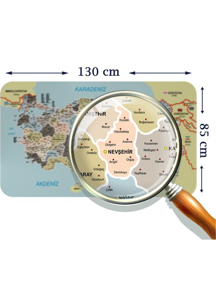 Doğaltercih Eğitici - Öğretici Dünya ve Türkiye Haritası Çocuk Odası Duvar Sticker 3889XL fiyatları