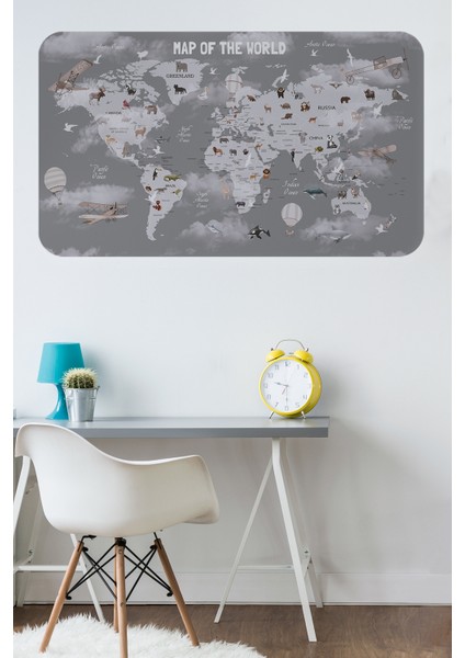 Doğaltercih Eğitici Dünya Haritası Dünya Atlası Çocuk ve Bebek Odası Duvar Sticker 3811XL fiyatları