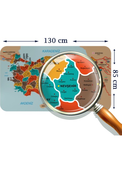 Doğaltercih Eğitici - Öğretici Dünya ve Türkiye Haritası Çocuk Odası Duvar Sticker 3886XL fiyatları