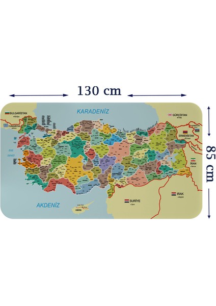 Doğaltercih Eğitici - Öğretici Dünya ve Türkiye Haritası Çocuk Odası Duvar Sticker 3888XL indirimleri