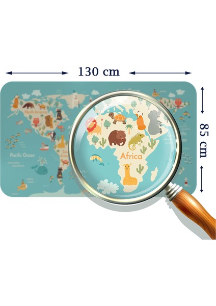 Doğaltercih Eğitici Çocuk Odası Dünya Haritası Dünya Atlası Çocuk ve Bebek Duvar Sticker 3770XL fırsatları