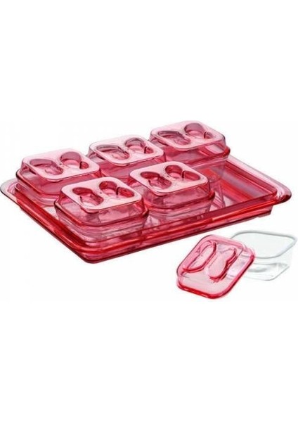 Tepsili Kahvaltılık Set Tepsili 6 Parça