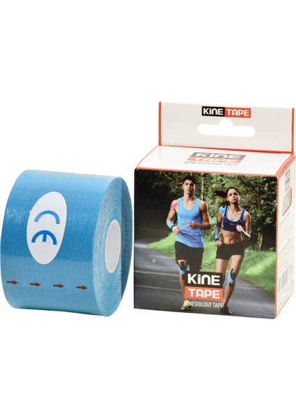 Kinesio Tape Ağrı Sporcu Bandı Mavi Renk  5 cm x 5 M