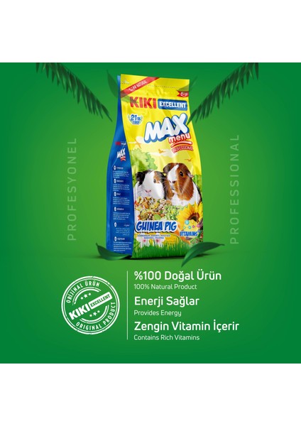 Kıkı Excellent Kemirgen Max Menu Guinea Pig Ginepig Yemi 1000 Gr. KG306